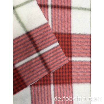 Polar Fleece Print Plaid Stoff